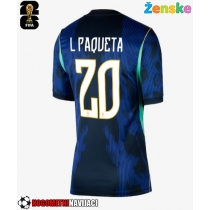 Ženske Nogometnih dresov Brazilija Lucas Paqueta #20 Gostujoči SP 2026 Kratki rokavi